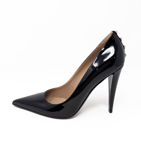 Valentino Shoes - Valentino Garavani Rockstud Patent Leather Black Pumps Stiletto Size 40 EU 10 US